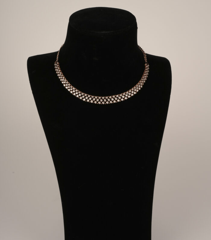 Bridal Layered Diamond Choker Necklace