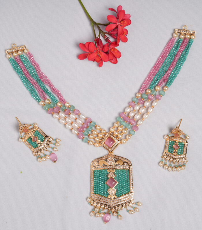 Elegant Pearl Drop Necklace Set