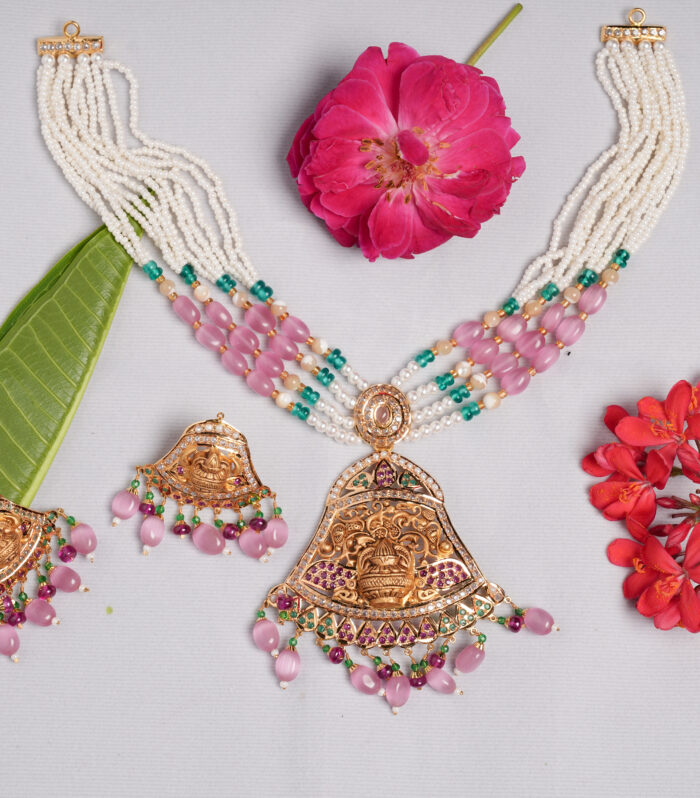 Multicolour Meenakari Choker Set